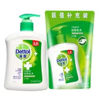 滴露(Dettol)健康抑菌洗手液经典松木500克送300克补充装
