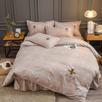 杉杉(FIRS)铂金棉绣花四件套卡洛斯-米驼