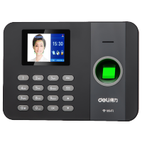 得力(deli)14052C 无线WIFI智能云指纹 手机GPS定位打卡考勤机 1000个指纹