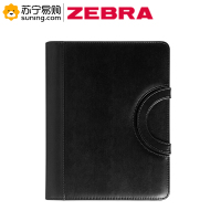ZEBRA 卓越 A4皮质拉链文件夹 BS603 黑色
