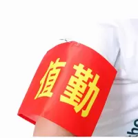 强林执勤袖章红袖章臂章别针款(10个)