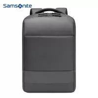 新秀丽(Samsonite)电脑包背包 男女款商务苹果电脑背包14或15.6英寸灰色