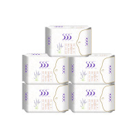 555健康卫生巾祛味抑菌绵加长夜用透气姨妈巾360mm5包共25片