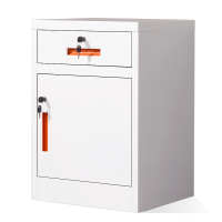 卓澳(ZHUOAO)文件柜办公柜矮柜钢制铁皮柜档案床头柜橘色拉手二斗一门