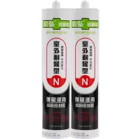 彩弘 N939 中性玻璃胶 室外耐候结构胶硅酮 防水胶水 硅胶密封胶 白色2支装)