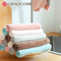 洁丽雅 W0415 洗碗布家务清洁抹布洗碗巾3条装 卡其+咖啡+藕粉 单位:组