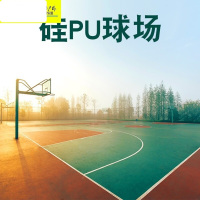 篮球场场地胶垫 健身房地垫 球场硅PU塑胶地面 防滑运动地板 厚度5mm 1平米价格