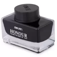 得力 S635黑色非碳素型钢笔墨水50ml