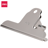 得力 deli 山形铁票夹 9531 145mm (银色) 4个/包（实际单位：包）（BY）