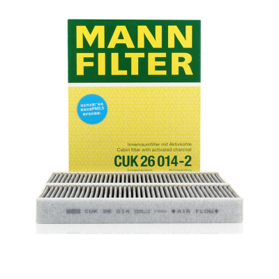 曼牌(MANNFILTER)活性炭空调滤清器/空调滤芯/PM2.5CUK26014-2东风标致308/308S/408