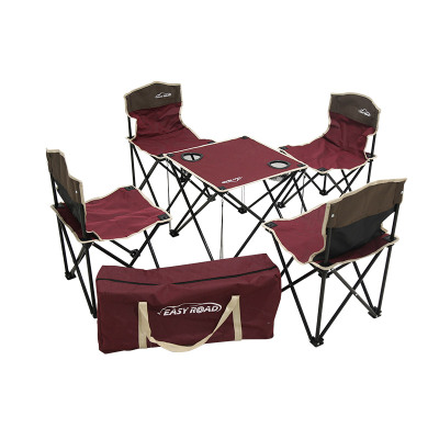 易路达 双色折叠桌椅五件套YLD-TZS06 单个价