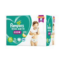 帮宝适(Pampers) XXL78片 超薄干爽拉拉裤超大彩箱(15kg+) 特大号