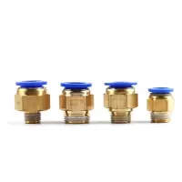 气管快速接头PC16-1/2(20mm)螺纹直通10个/组--(组) PC快速插接头 气动元件