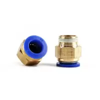 气管快速接头PC10-1/4(12.7mm)螺纹直通10个/组--(组) PC快速插接头 气动元件