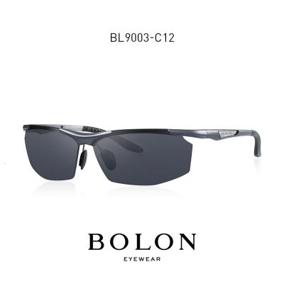 BOLON暴龙偏光太阳镜男士潮人方形半框墨镜开车个性眼镜BL9003