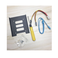 台式机2.5英寸硬盘支架固态硬盘SSD装机配件套装 (配SSD托架/SATA线/螺丝刀/螺丝/键盘刷/SLK9)