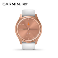 佳明(GARMIN)GarminMove Style 玫瑰金色表盘白色表带 智能通知心率离线支付触屏指针式智能腕表时尚版