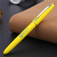 毕加索(pimio) PS-606黄色宝珠笔 毕加索签字笔 学生签字笔 墨水笔 富贵黄宝珠笔