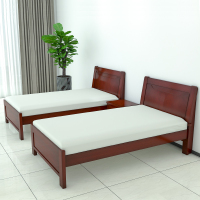 豪喜爱家具 单人床 实木床 架子床 1.5*2米 含床垫