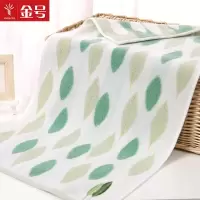 金号(KING SHORE) 全棉无捻提花割绒面巾 柔软吸水 GA1063 绿棕紫 三条装 70*35cm