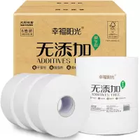 幸福阳光 大盘纸 商用系列 二层240米大盘纸*6卷 无味 卷纸 厕所用纸 卫生纸 (整箱销售)