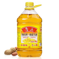 鲁花 一级花生油4L食用油物理压榨健康调味炒菜烘培特香纯正