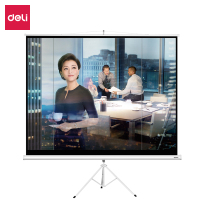 得力 120英寸 电动调节投影幕布投影布 简易家用投影机投影仪幕布50493