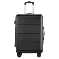 [规格:20寸 黑色 50*34*22cm]登机箱 行李箱 拉杆箱 商务拉杆行李箱 加厚铝合金pc拉杆箱 稻草人