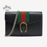 GUCCI/古驰女士牛皮手提斜挎包481377黑色