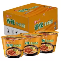 统一 香辣牛肉面 12桶/箱 整箱销售