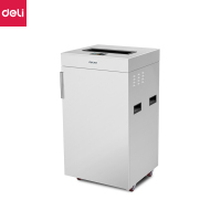 得力(deli) 9909 60分钟长时间工业级保密碎纸机 75L大容量办公商用文件颗粒粉碎机 (触摸屏金属机身)