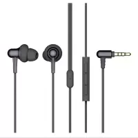 万魔(1MORE)E1025 Stylish双动圈入耳式有线耳机 HiFi线控通用带麦音乐耳机 黑色
