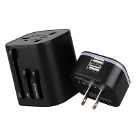 双USB全球转换插头 100起订