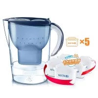 库特 碧然德过滤净水器 净水壶 Marella 海洋系列 3.5L(蓝色)专家版滤芯5枚 一壶六芯装