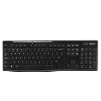 罗技(Logitech)K270 键盘 无线键盘 办公键盘 优联 笔记本键盘 全尺寸 黑色