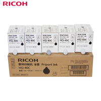 理光(RICOH)原装理光HQ-40C黑油墨(5瓶装)(500cc/瓶)