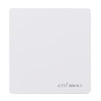 ATH开关插座 银河白色 空白面板 墙壁电源线盒盖板白板盲板纯平挡板 空白面板(10个装)