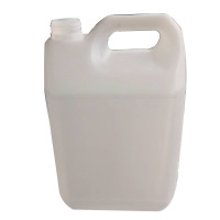 方塑料桶白桶 奶白色塑料扁罐酒水塑料桶 5L 10个