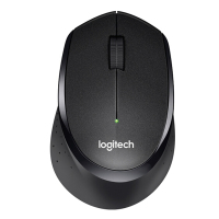 罗技(Logitech)无线鼠标 黑色M330 办公鼠标 静音鼠标 对称鼠标 黑色