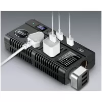 STK 车载逆变器12V转220V家用电源转换器多功能汽车插座充电器