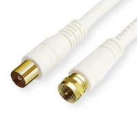 秋叶原q225有线电视线电视信号 有线电视线闭路TV线 机顶盒连接线5米