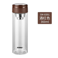 清水(SHIMIZU)怡情双层玻璃杯SM-8391/360ML