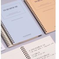 得力deli记事本螺旋本笔记本子a5线圈笔记本子B5文艺精致小巧记事本高中生简约黄色纸张顺色横线内页北欧唯美加厚