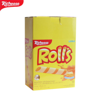 印尼进口零食 丽芝士nabati奶酪芝心夹心棒蛋卷饼干180g*5盒