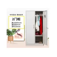 伊德欣(IDEXIN) 二门铁皮衣柜 尺寸:1800mm*850mm*420mm(厚度0.9mm)