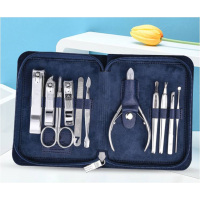 777(THREE SEVEN)-TSM-719 11件套 /死皮铲/眉夹/死皮推/双头死皮推/修容剪/指甲锉/耳挖/