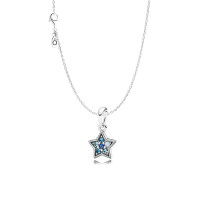 Pandora潘多拉 耀目星辰ZT0125优雅锁骨项链套装女