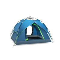北山狼(BSWolf)露营帐篷3-4人户外帐篷双人双层全自动帐篷野营防暴雨 藏青