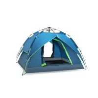 北山狼(BSWolf)露营帐篷3-4人户外帐篷双人双层全自动帐篷野营防暴雨 藏青