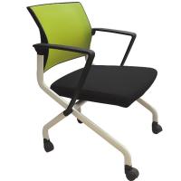 OFFEELFSH-5501办公家具电脑椅座椅工作椅员工椅会议椅职员椅办公椅透气网布椅培训椅 绿色不带旋转写字板